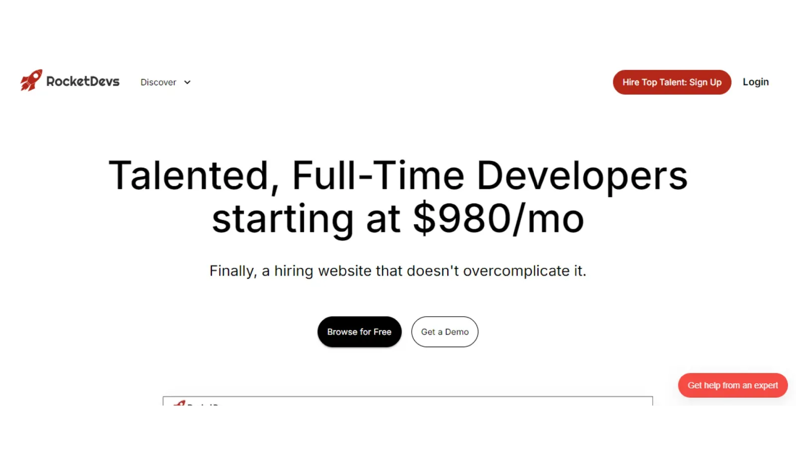 Hire Talented, Full-Time Developers